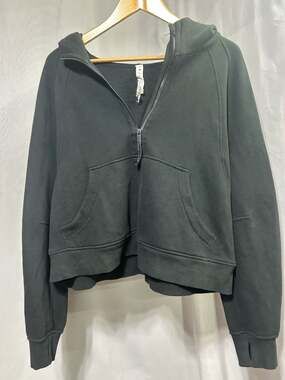 Lululemon Scuba Oversized Half-Zip Hoodie in Black Size XL/XXL